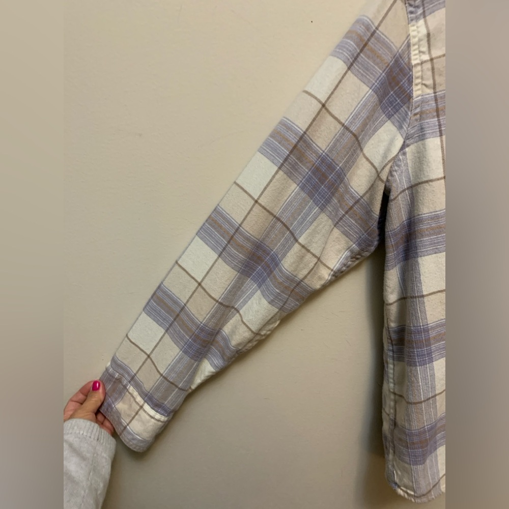 Tilley Organic Cotton Plaid Fleece Shirt Jacke - Picture 4 of 8